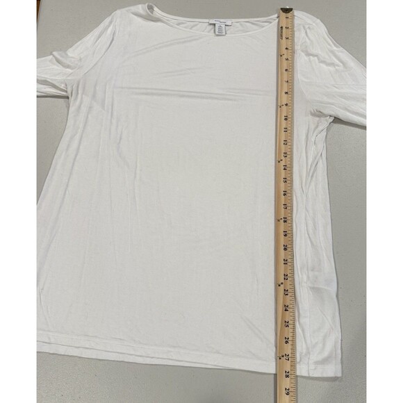 Daily Ritual Top Womens 2XL White Minimalist Casual Stretch Base Layer Travel - Picture 5 of 7